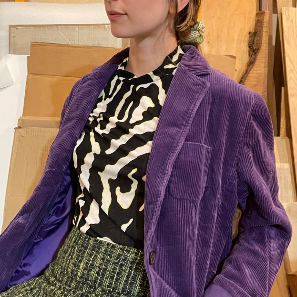 Corduroy Deep Purple Blazer
